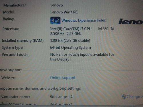Lenovo i3 good as new
